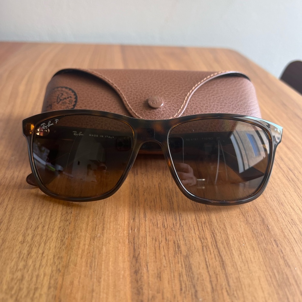 Men’s/Unisex Ray-Ban RB 4181 Polarized Sunglasses Tortoise Shell